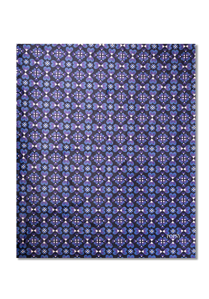 Retro Painted Hearts Print Pop-under Plush Blanket - Image 3