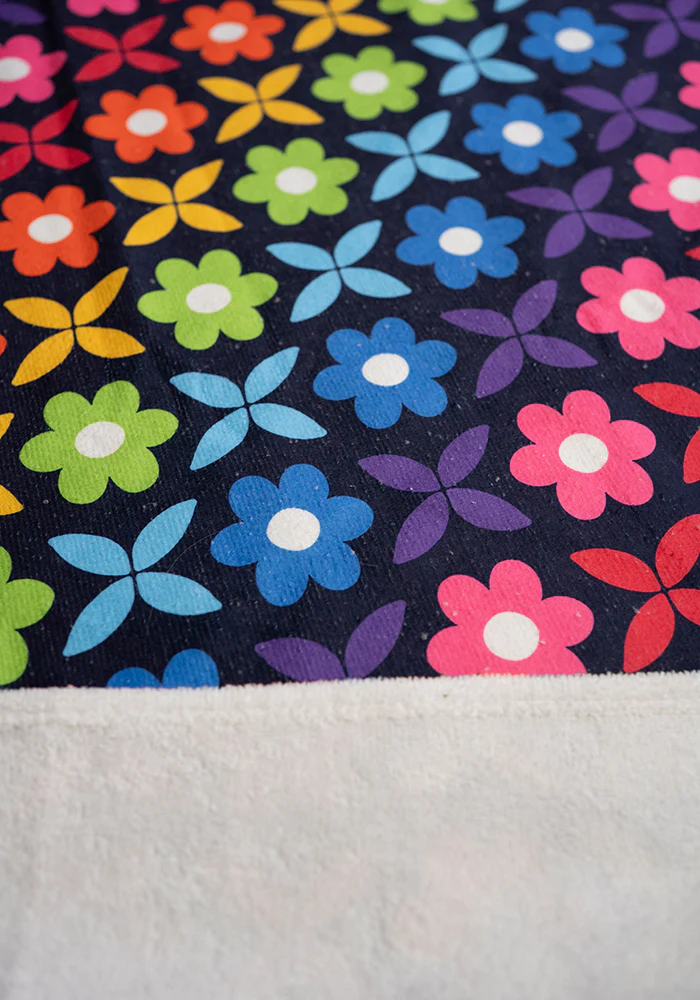 Retro Rainbow Print Jumbo Bath Sheet - Image 4