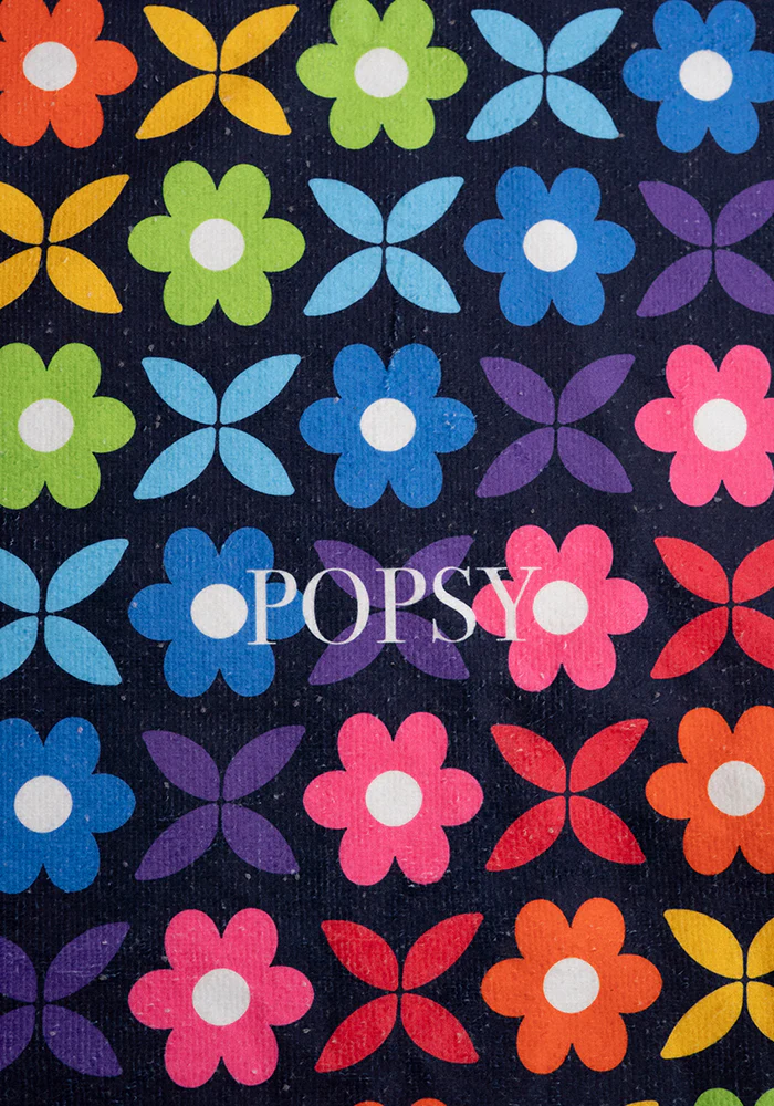 Retro Rainbow Print Large Towel - Image 2