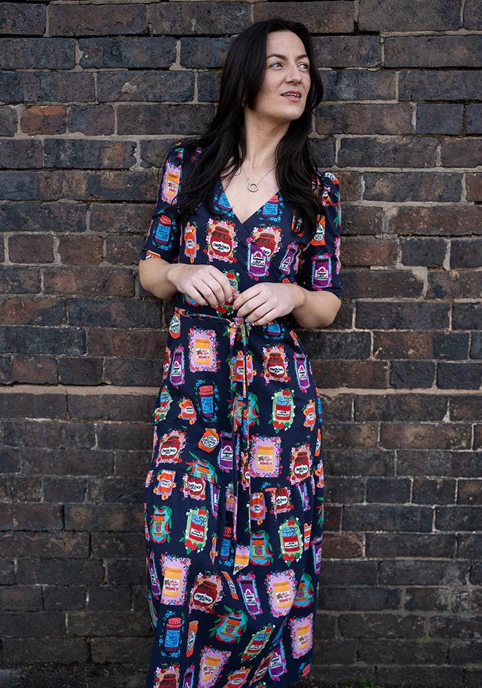 Rosalinda Jams & Preserves Print Cotton Midaxi Dress - Image 10