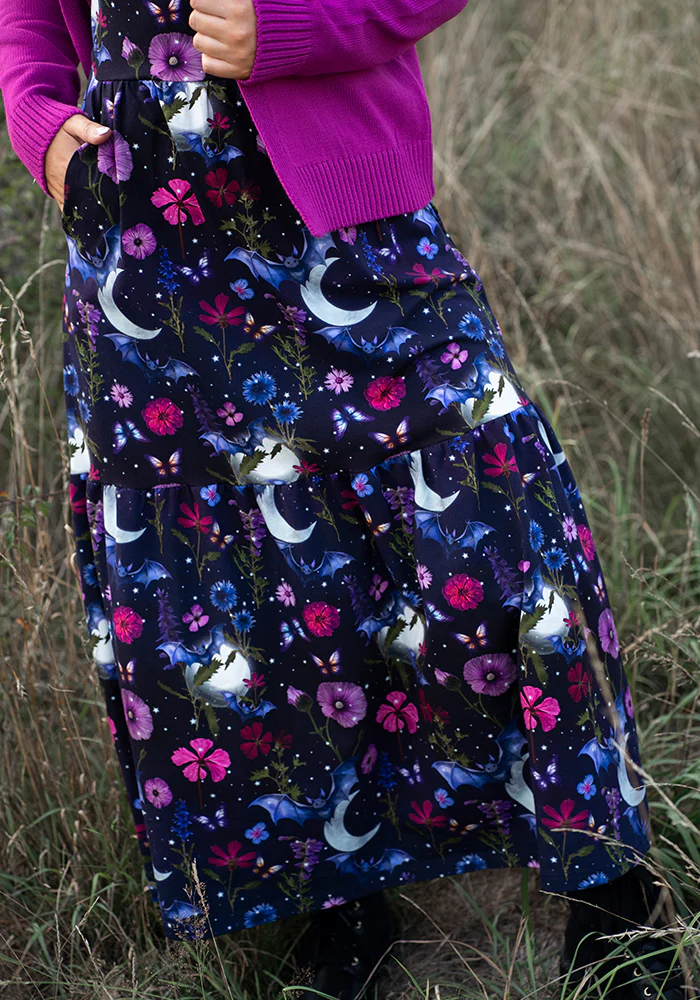 Selvina Bat Floral Print Cotton Midaxi Dress - Image 4