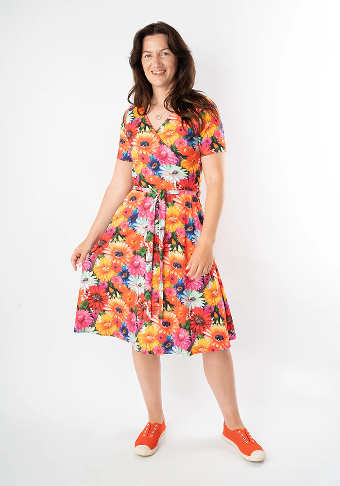 Sema Cat Bouquet Print Dress - Image 5