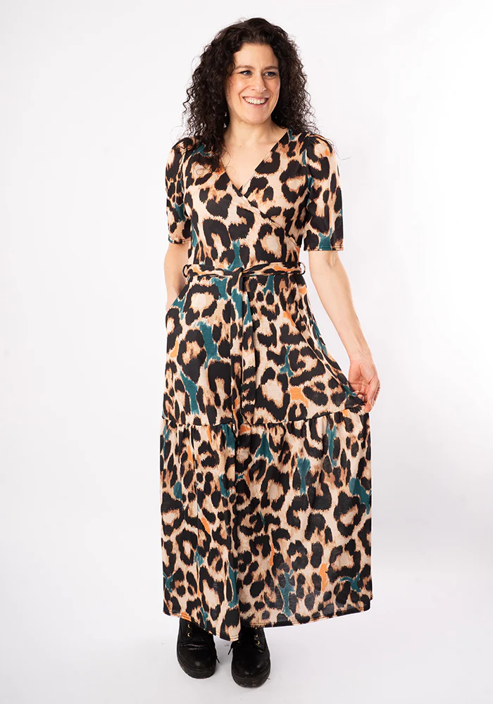 Sereena Large Scale Animal Print Midaxi Dress - Image 5