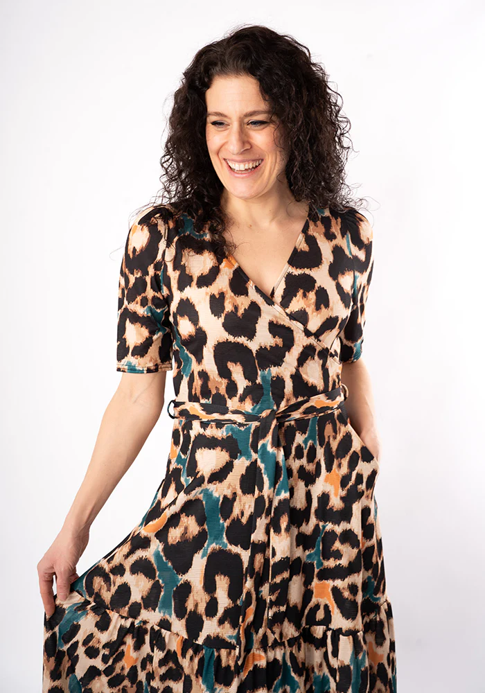 Sereena Large Scale Animal Print Midaxi Dress - Image 7