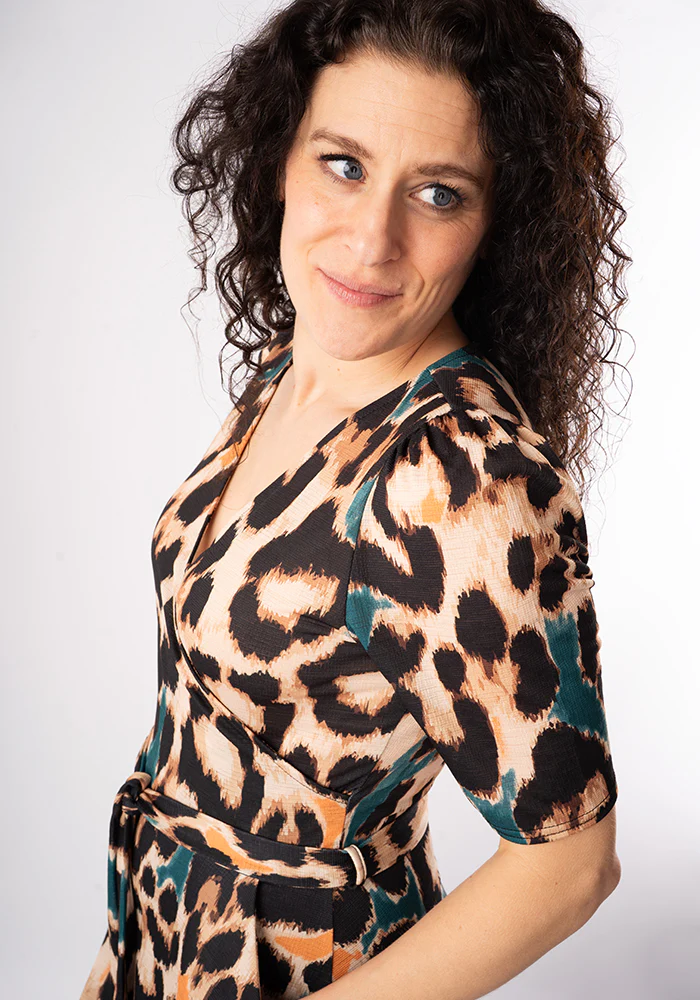 Sereena Large Scale Animal Print Midaxi Dress - Image 9