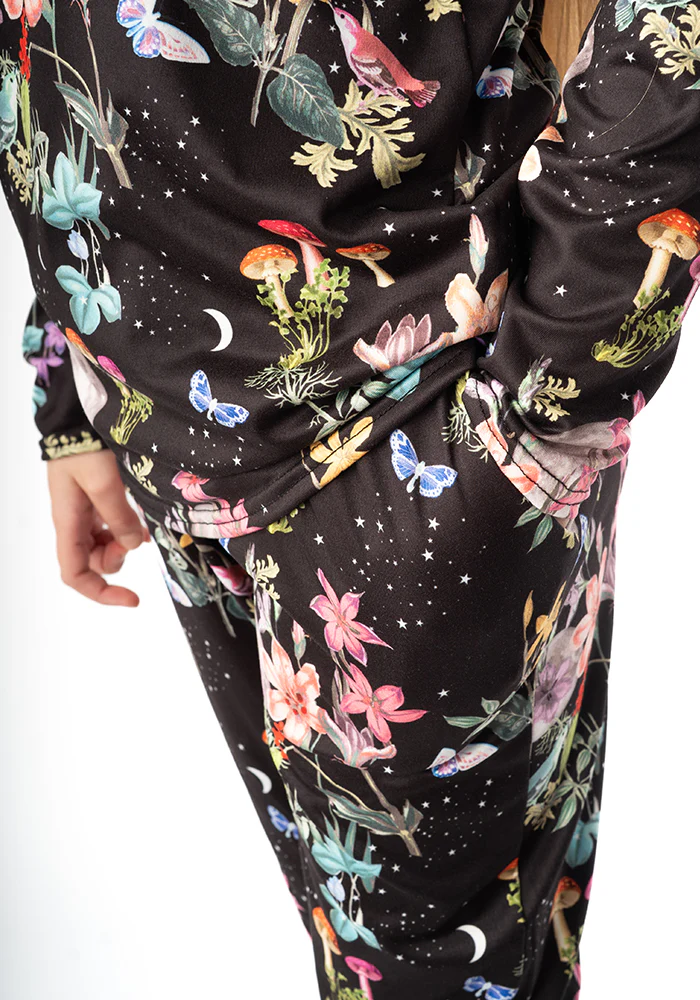 Children's Botanical Moon Print Pyjama Set (Shelbie) - Image 4