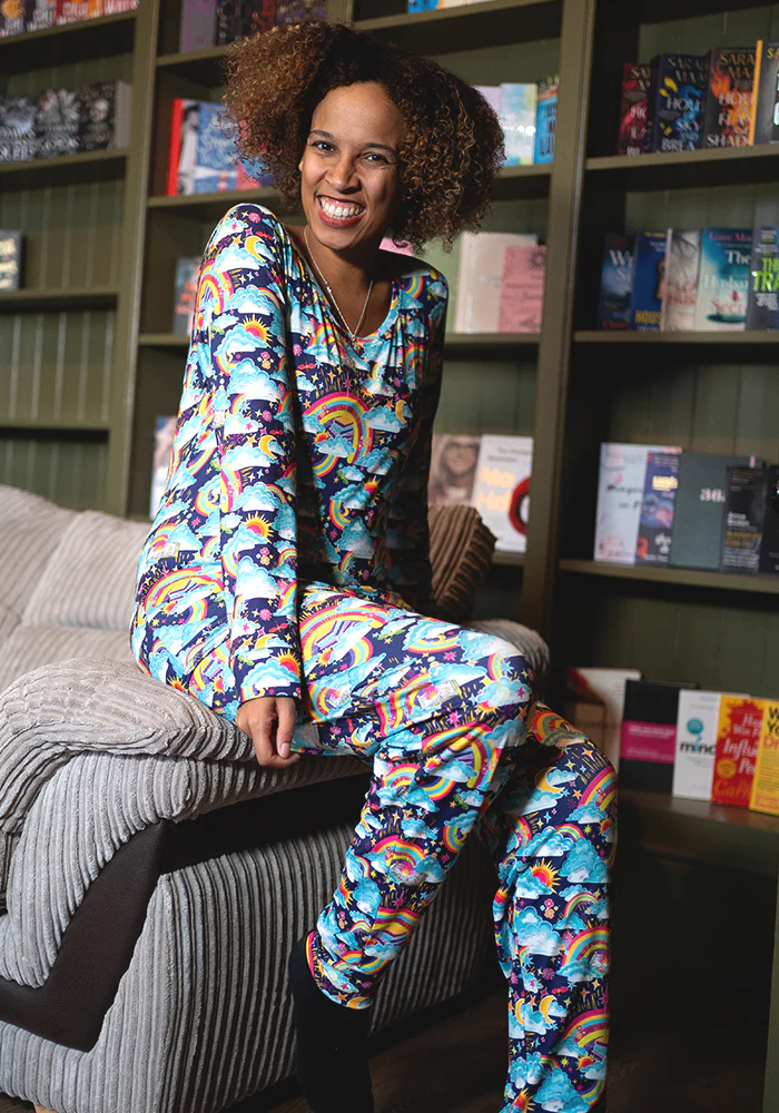 Shelbie Rainbow Books Print Pyjama Set - Image 4