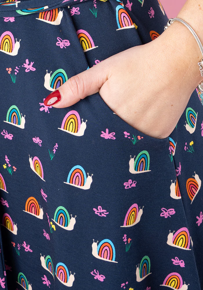 Sheridan Rainbow Snails Print Cotton Dress - Image 3