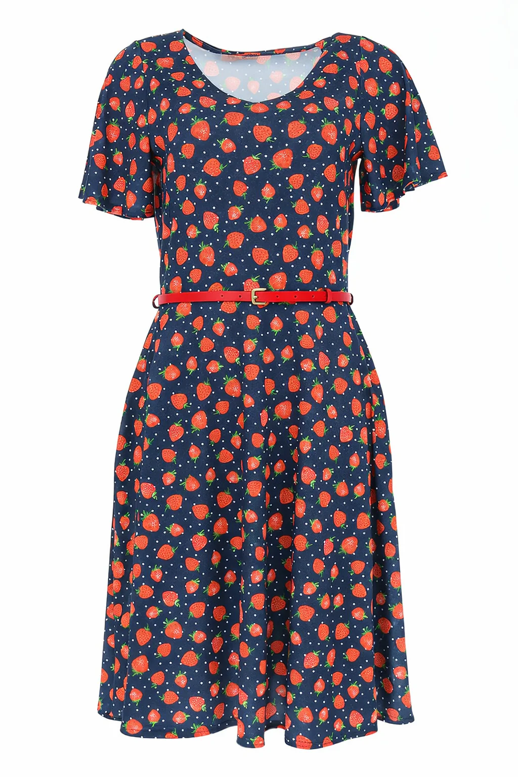Sienna Strawberry Print Dress - Image 3
