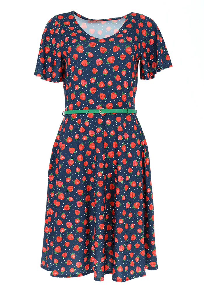 Sienna Strawberry Print Dress - Image 7