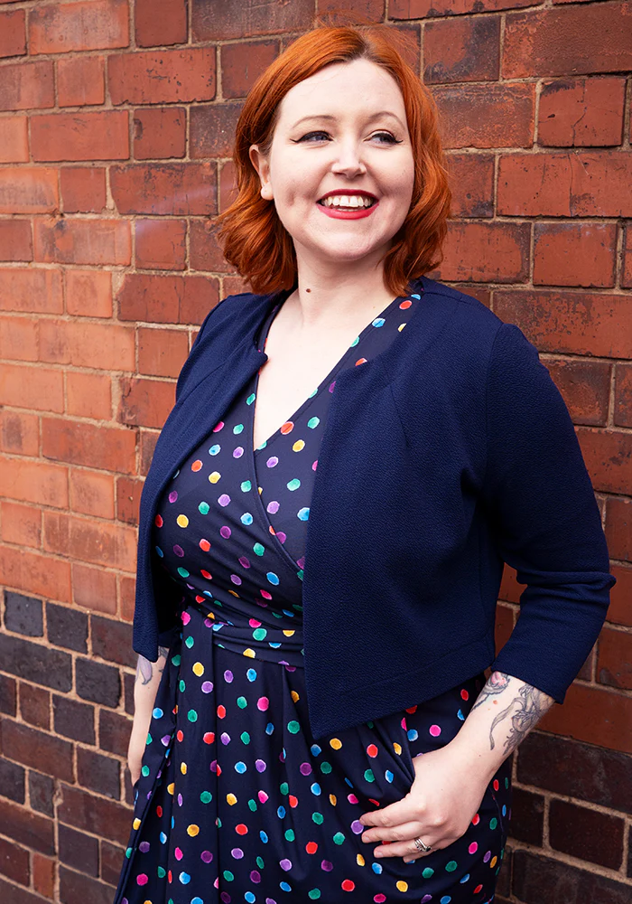 Sima Multicoloured Spot Print Jersey Dress - Image 5