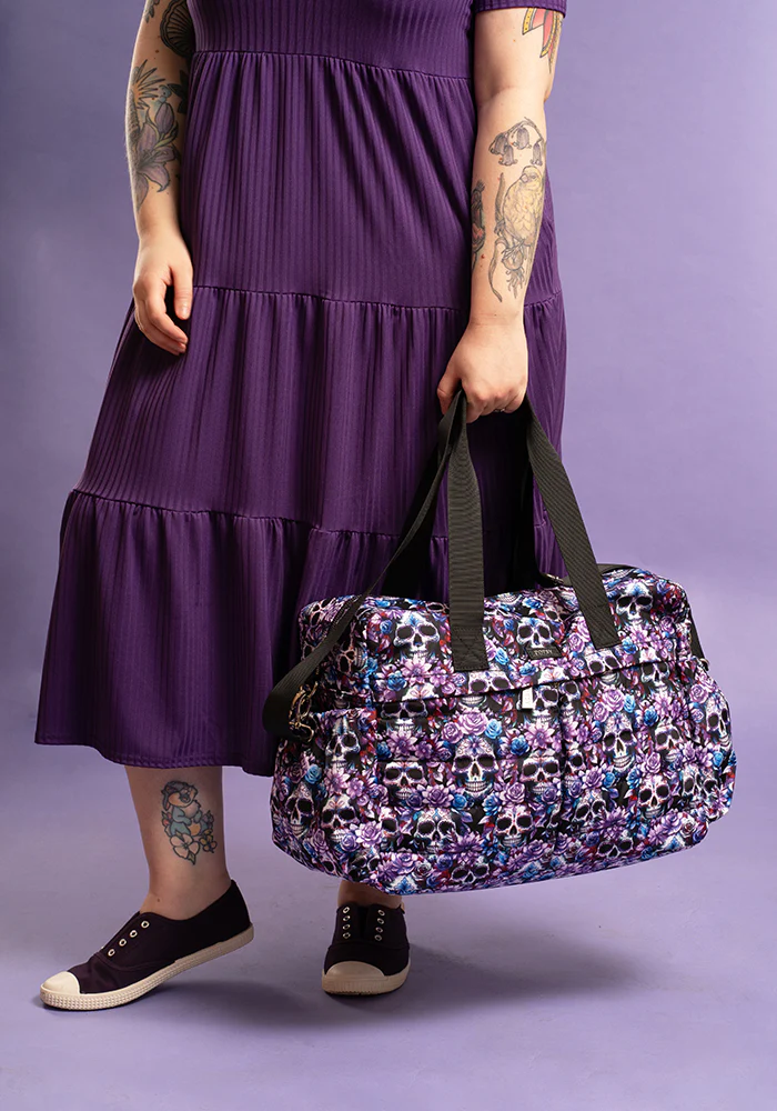 Skull Print Holdall - Image 4