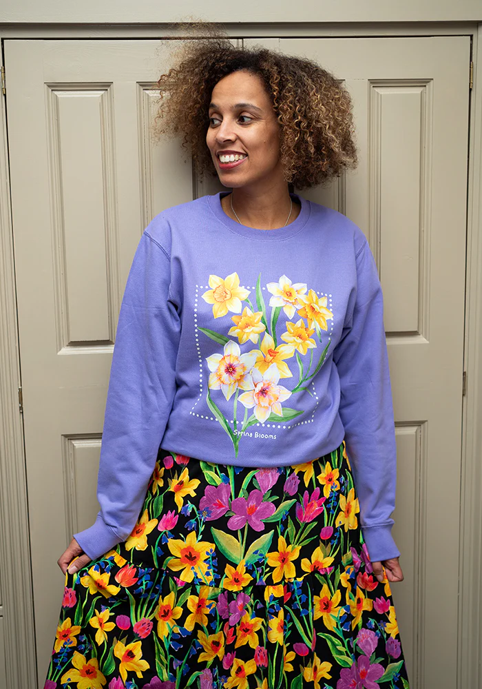 Lavender Spring Blooms Sweatshirt - Image 7