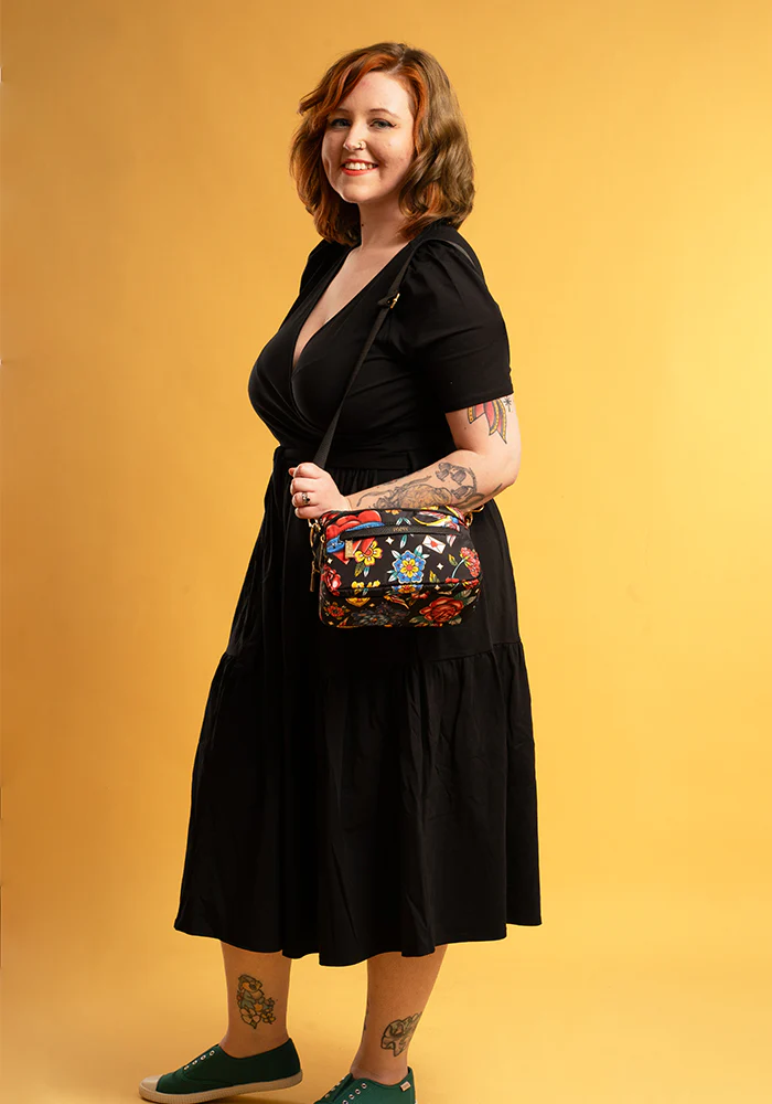 Tattoo Print Cross Body Bag - Image 8