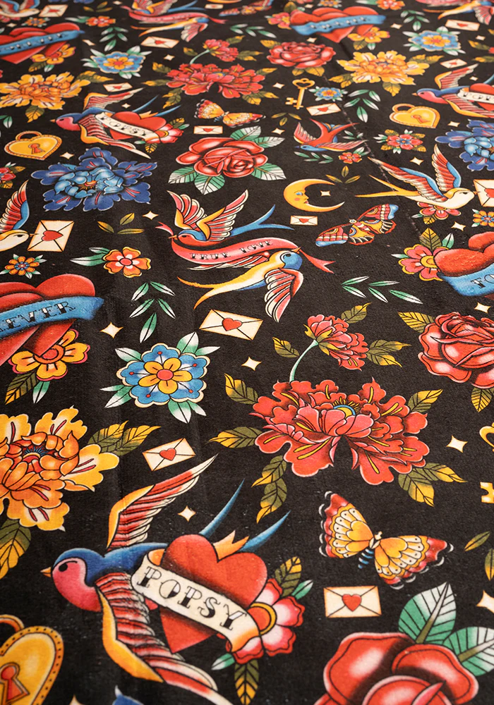 Tattoo Print Jumbo Bath Sheet - Image 2