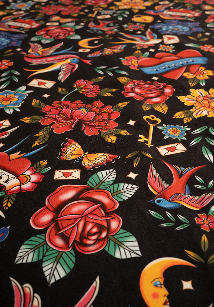 Tattoo Print Large Towel - Image 3