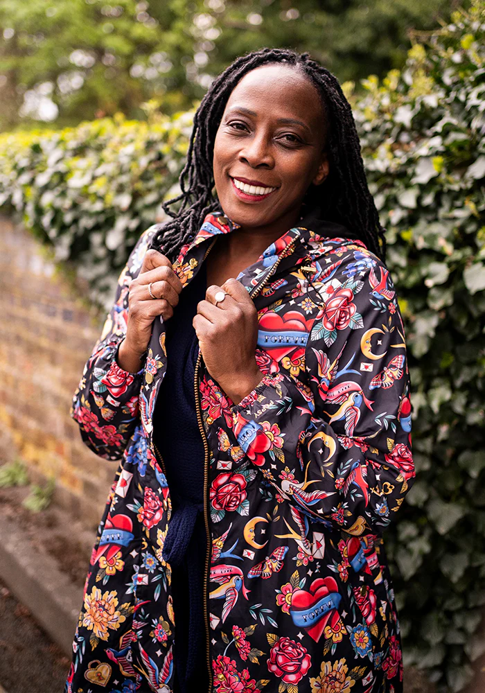 Tattoo Print Popsy Coat - Image 10