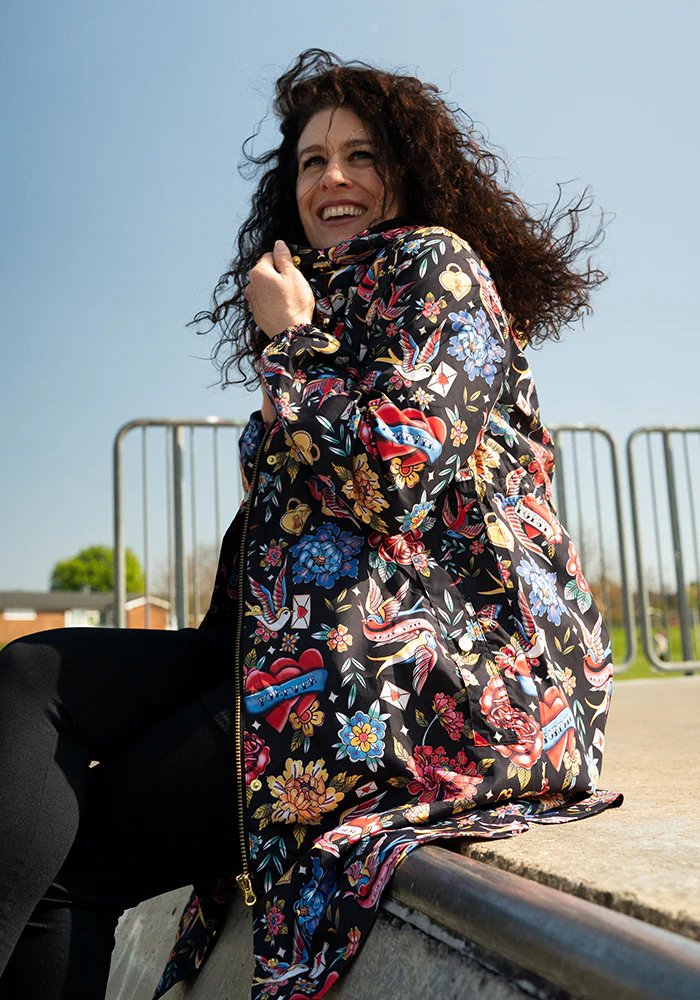 Tattoo Print Popsy Coat - Image 3