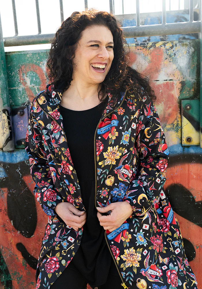 Tattoo Print Popsy Coat - Image 4