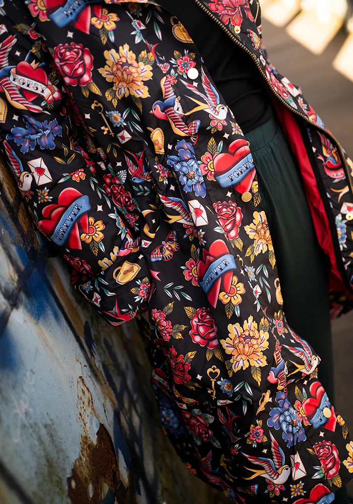 Tattoo Print Popsy Coat - Image 7