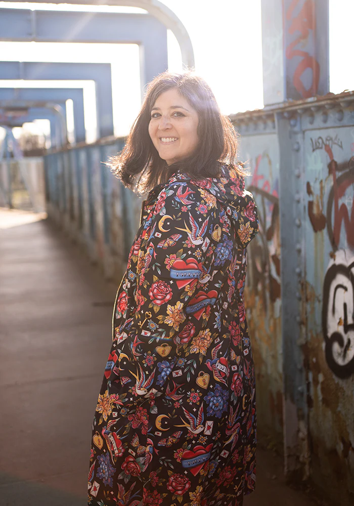 Tattoo Print Popsy Coat - Image 8