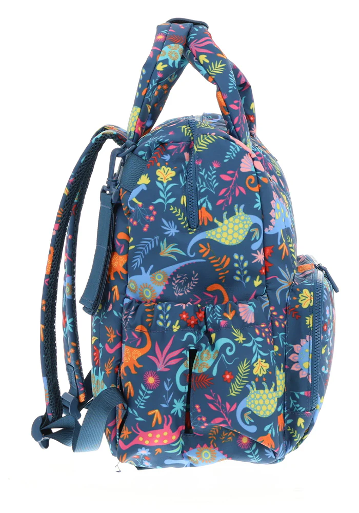 Teal Dinosaur Maternity Bag - Image 2