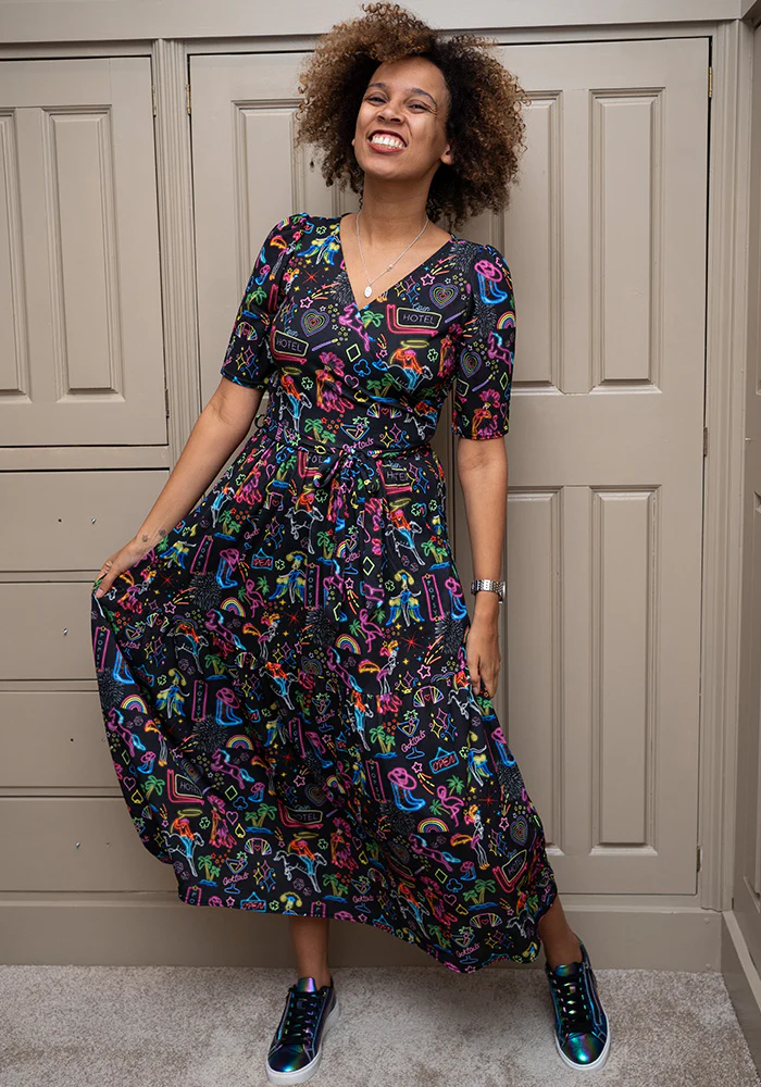 Valeria Vegas Print Midaxi Dress - Image 3