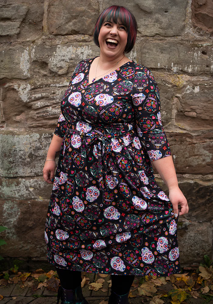 Veya Skull Print Midi Dress - Image 4