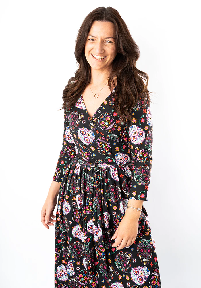 Veya Skull Print Midi Dress - Image 6