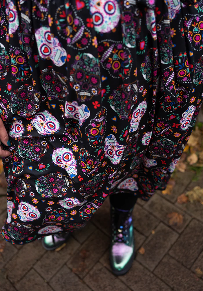 Veya Skull Print Midi Dress - Image 7