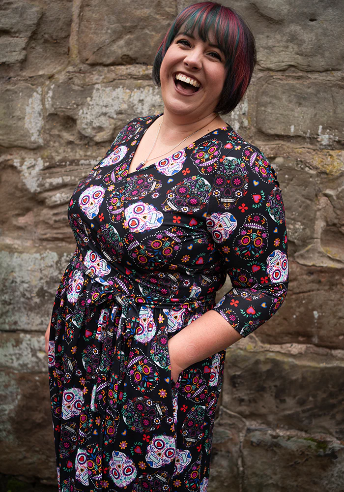 Veya Skull Print Midi Dress - Image 8