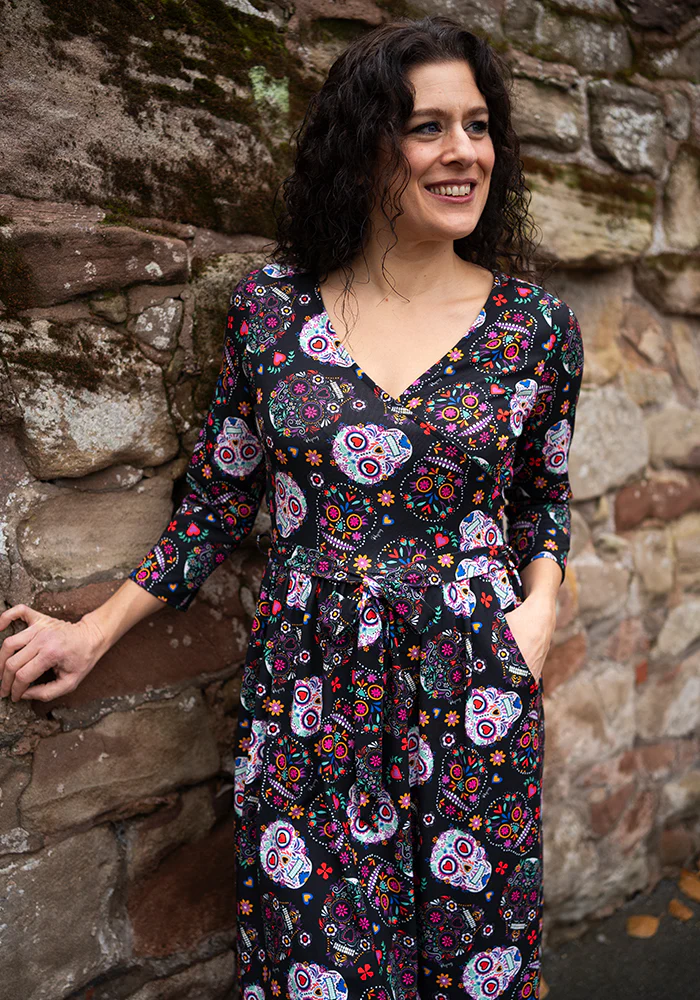 Veya Skull Print Midi Dress - Image 9