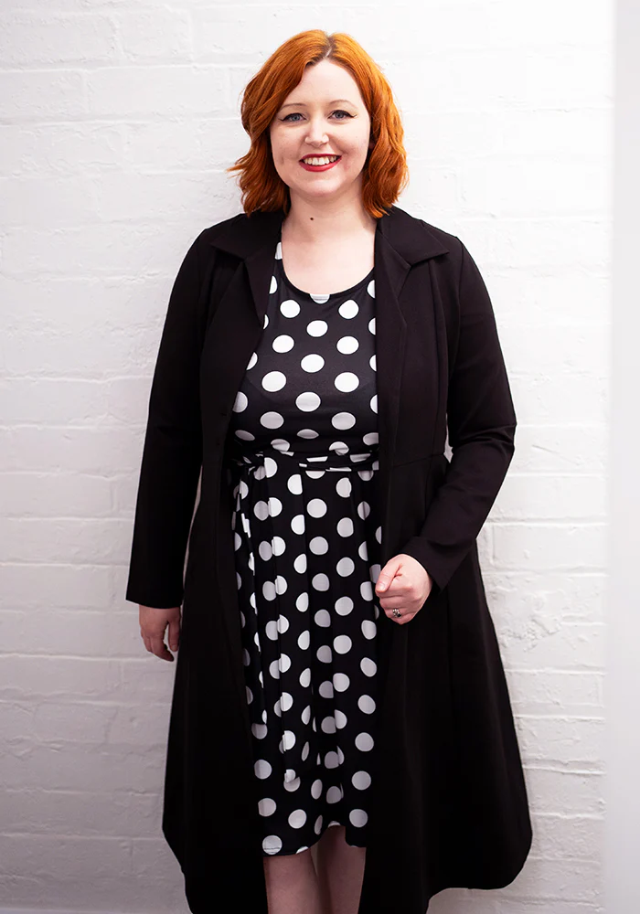 Violeta Mono Large Spot Print Jersey Dress - Image 6