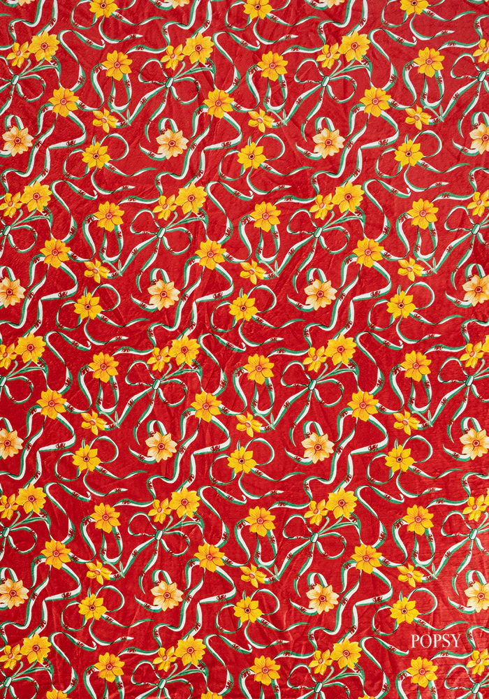 Wales Red Print Plush Throw Blanket (Pop-Under) - Image 2