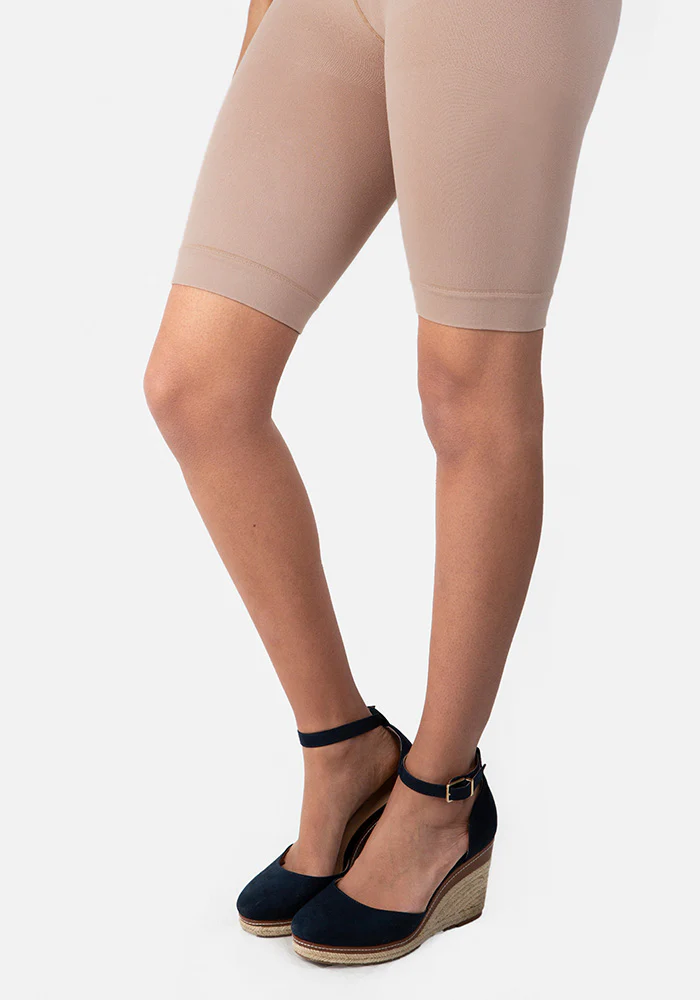 Women's Taupe Anti Chafing Shorts - Underpops