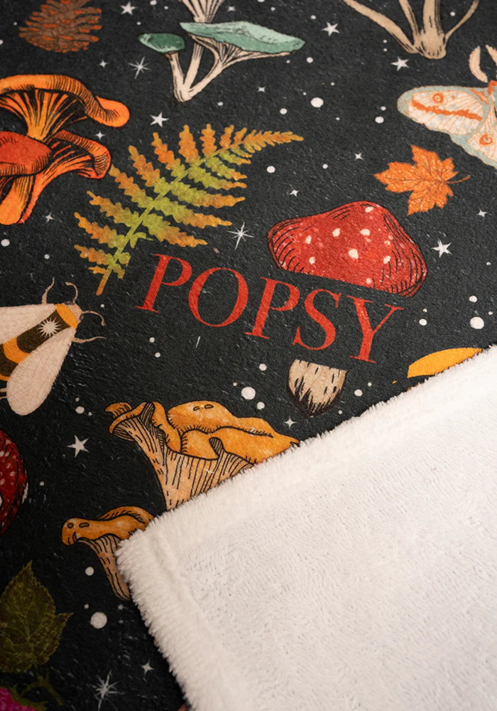 Woodland Mushroom Print Jumbo Bath Sheet - Image 3