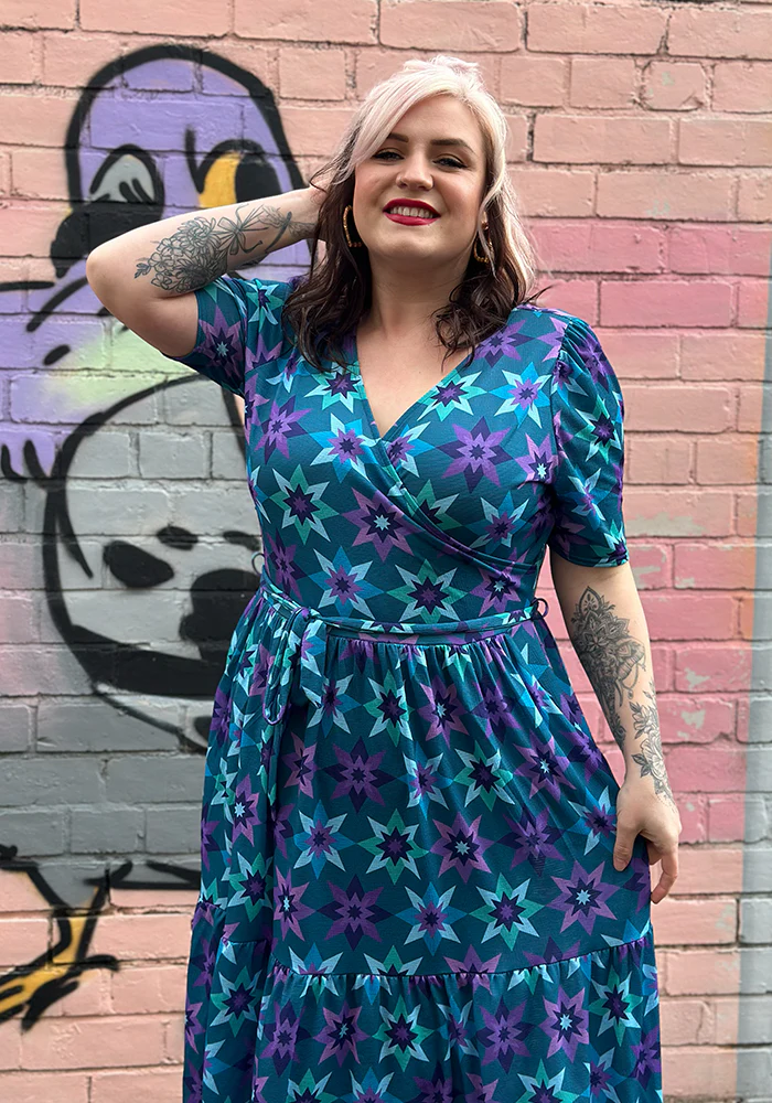 Zarah Retro Star Print Midaxi Dress - Image 11