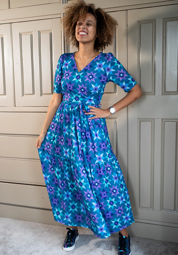 Zarah Retro Star Print Midaxi Dress - Image 3