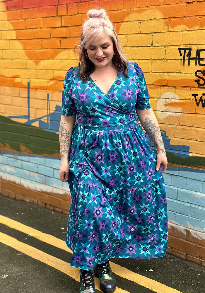 Zarah Retro Star Print Midaxi Dress - Image 4