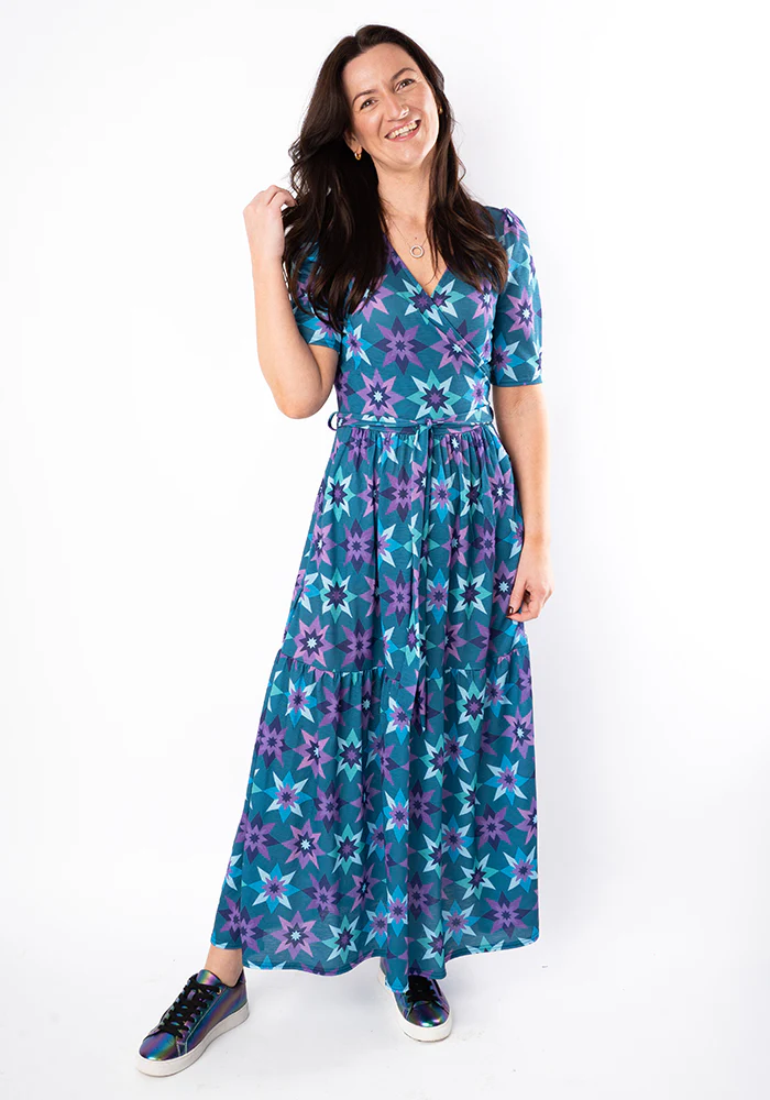 Zarah Retro Star Print Midaxi Dress - Image 5