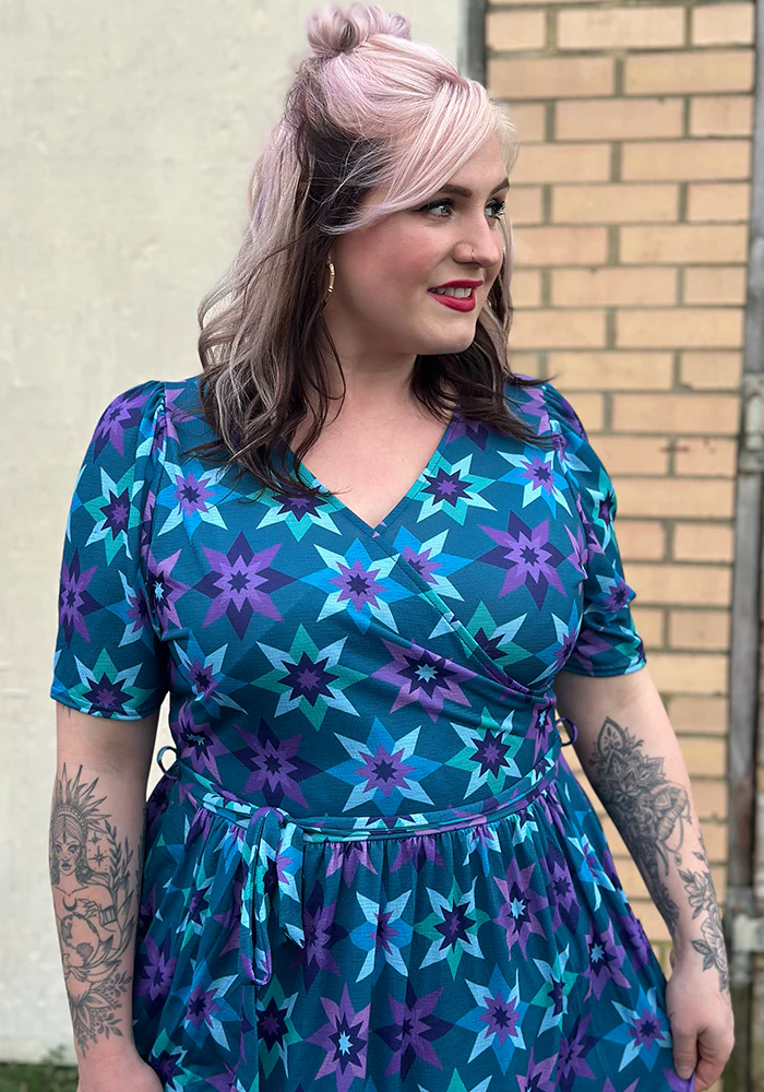 Zarah Retro Star Print Midaxi Dress - Image 8