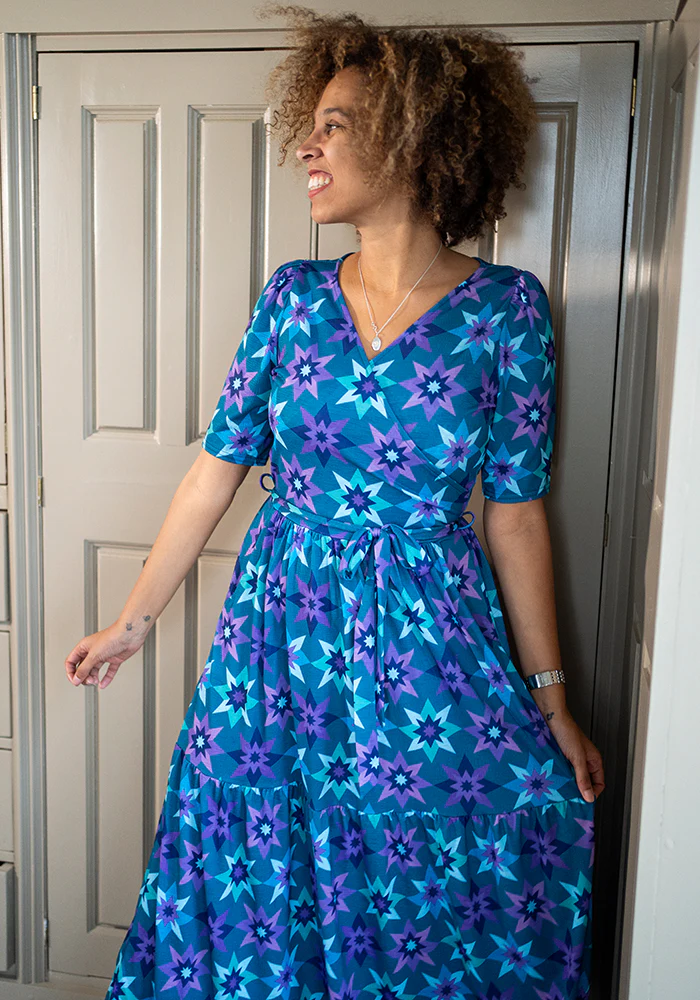 Zarah Retro Star Print Midaxi Dress - Image 9