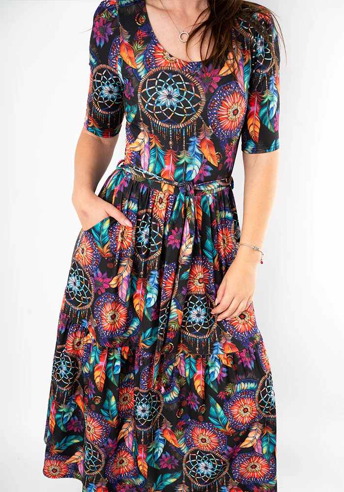 Zephr Dream Catcher Print Midaxi Dress - Image 11