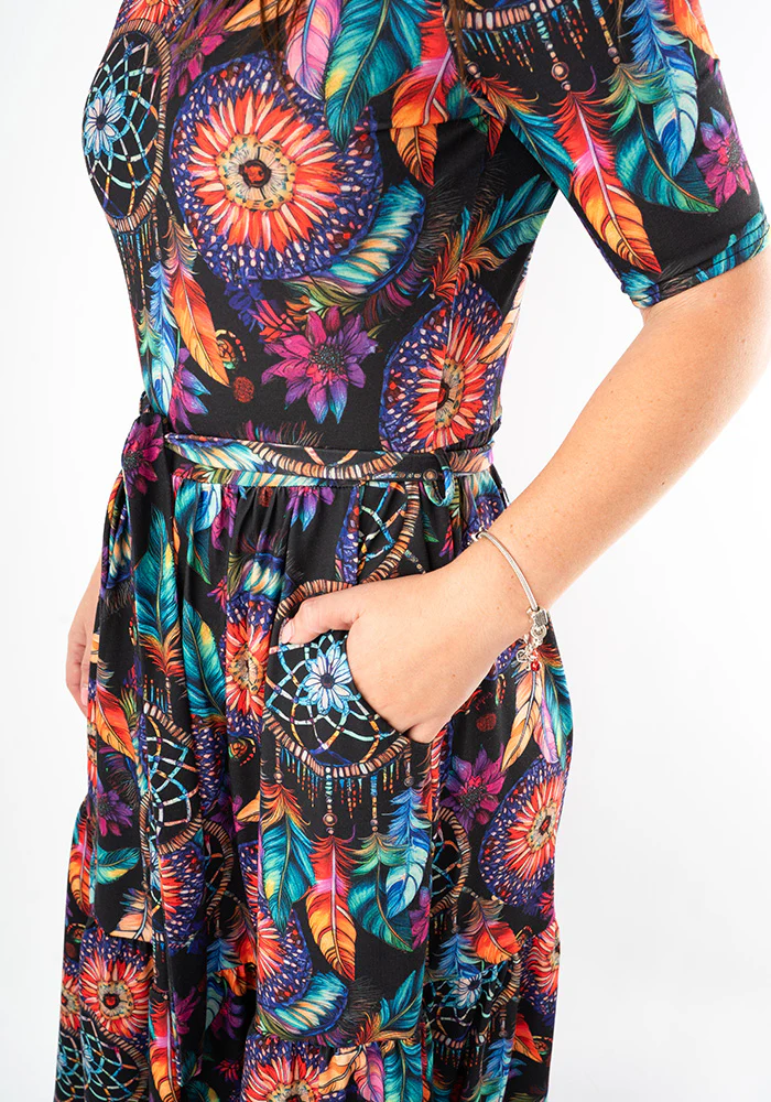 Zephr Dream Catcher Print Midaxi Dress - Image 5