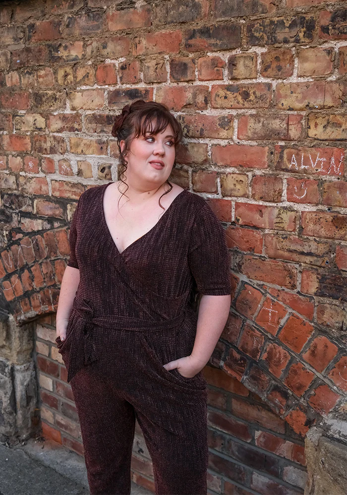 Zia Sparkle Stripe Straight Leg Jumpsuit - Image 9