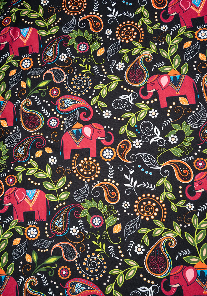 Zuri Elephant Paisley Print Midi Dress - Image 2